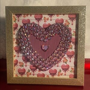 Purple Heart Jewel Frame